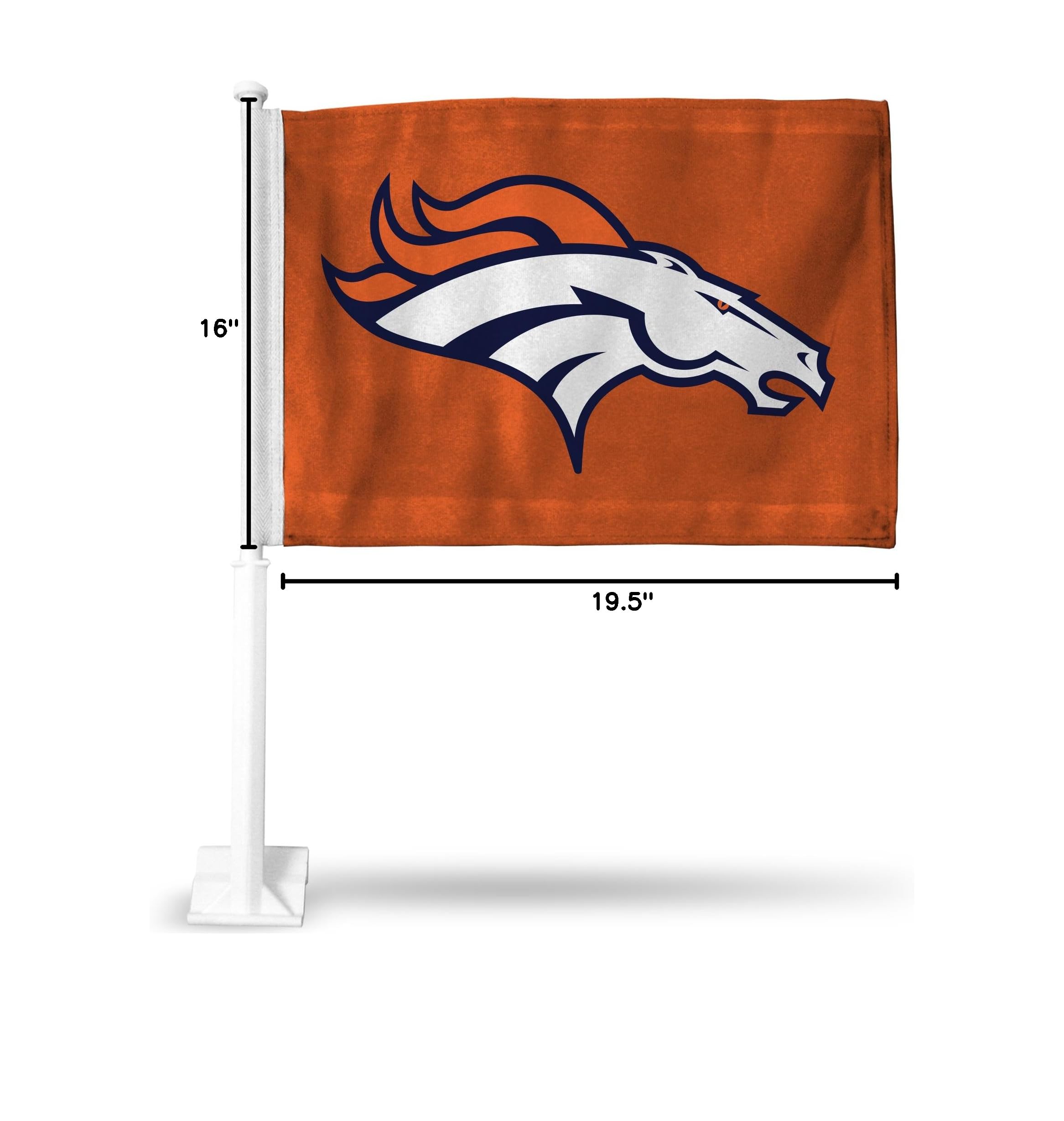 NFL Car Flag Double Sided - Officially Licensed Team Logo - Durable Polyester Car Accessory for Game Day Tailgating & Road Trips