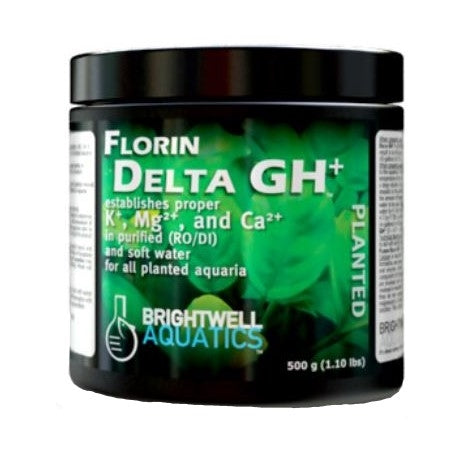 Brightwell Florin Delta GH+ - Premium Mineral Balance Supplement for Aquariums | Enhances Fish Health & Water Quality | Ideal for Freshwater & Reef Tanks
