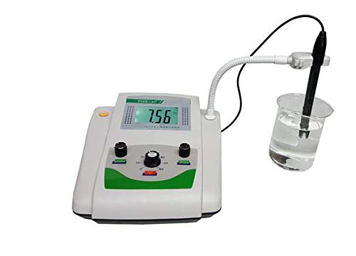 **PHS-3C Digital pH Meter - Accurate Benchtop pH & mV Tester with Automatic Temperature Compensation for Lab, Aquarium, Brewing & Water Testing**