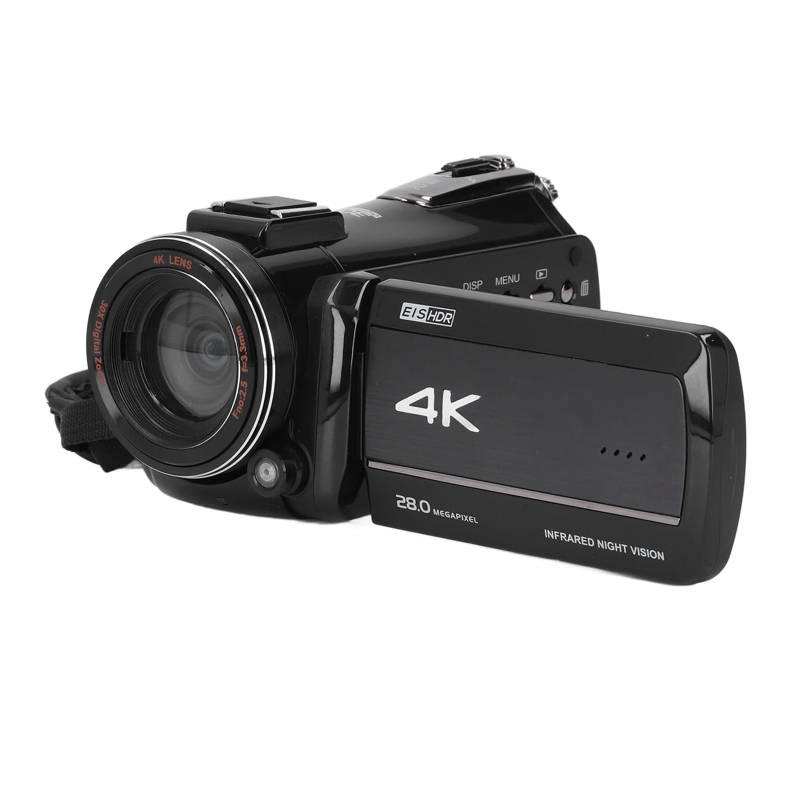 4K Video Camera Camcorder 28MP 60FPS with IR Night Vision & 30X Zoom - 3.0