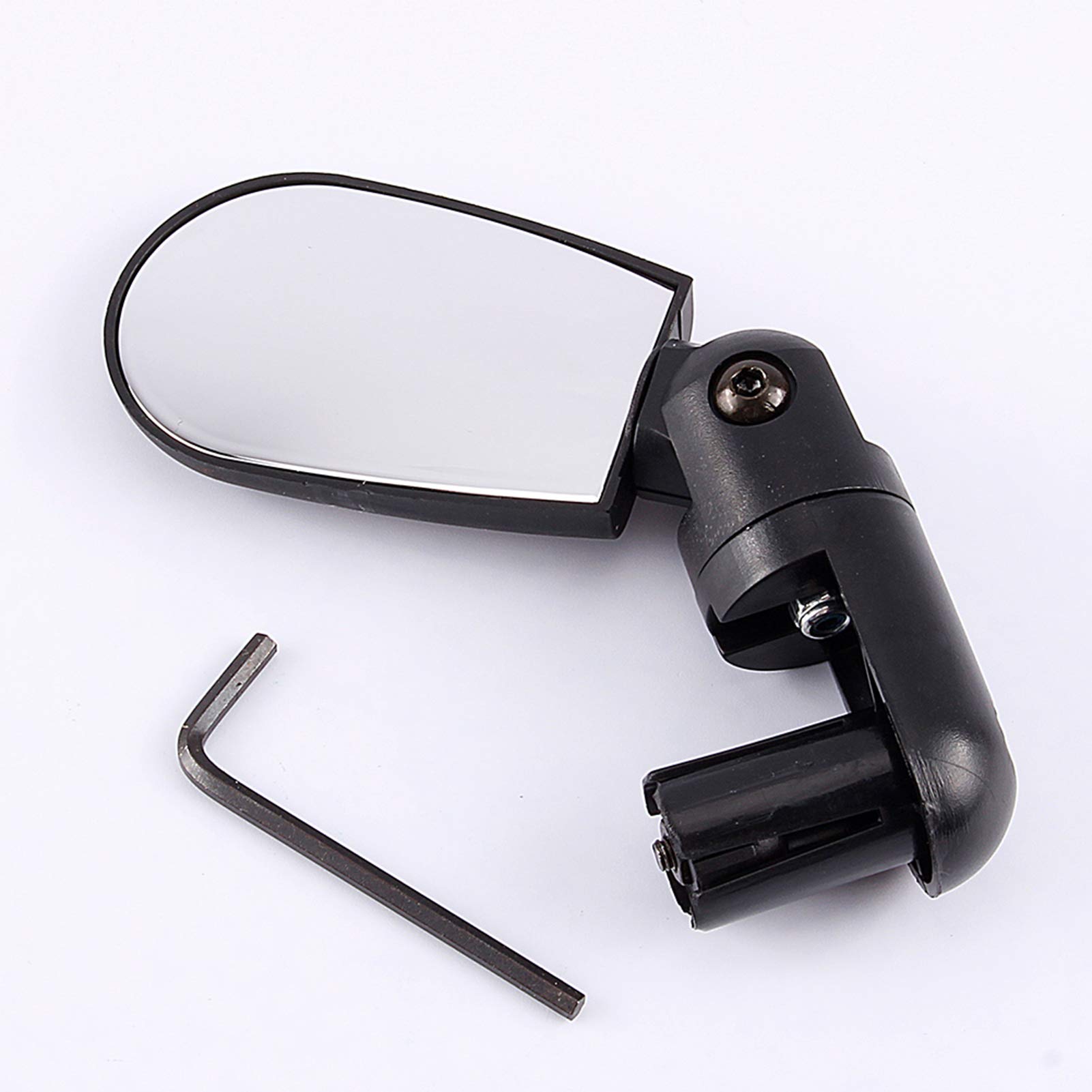 EVTSCAN Adjustable Bike Rearview Mirror - Black Mini Rotating Handlebar Mirror for Cycling Safety | Perfect for Road Bikes, Mountain Bikes & Commuting