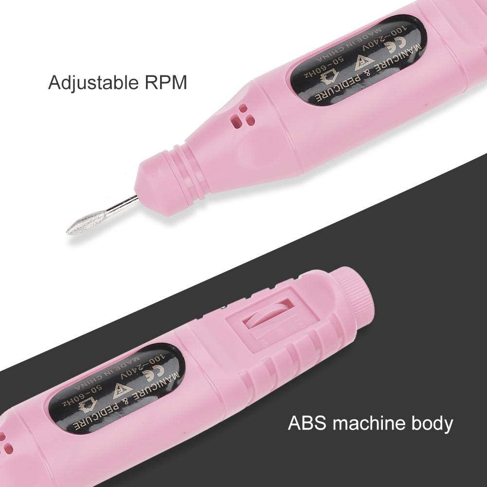 Professional Electric Nail Drill Kit - USB Portable Pedicure & Manicure Set for Exfoliating, Grinding, Polishing & Nail Gel Removal | Perfect for Home Nail Care & Salon Professionals
