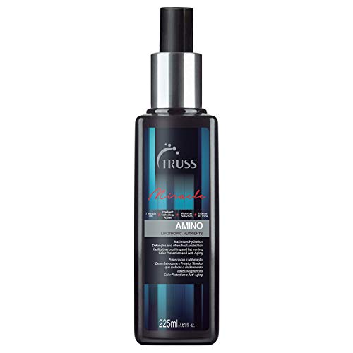 Truss Amino Miracle Heat Protectant Spray for Hair - Sulfate & Paraben Free, Thermal Protection Up to 450°F - Perfect for Blowouts, Straightening & Styling