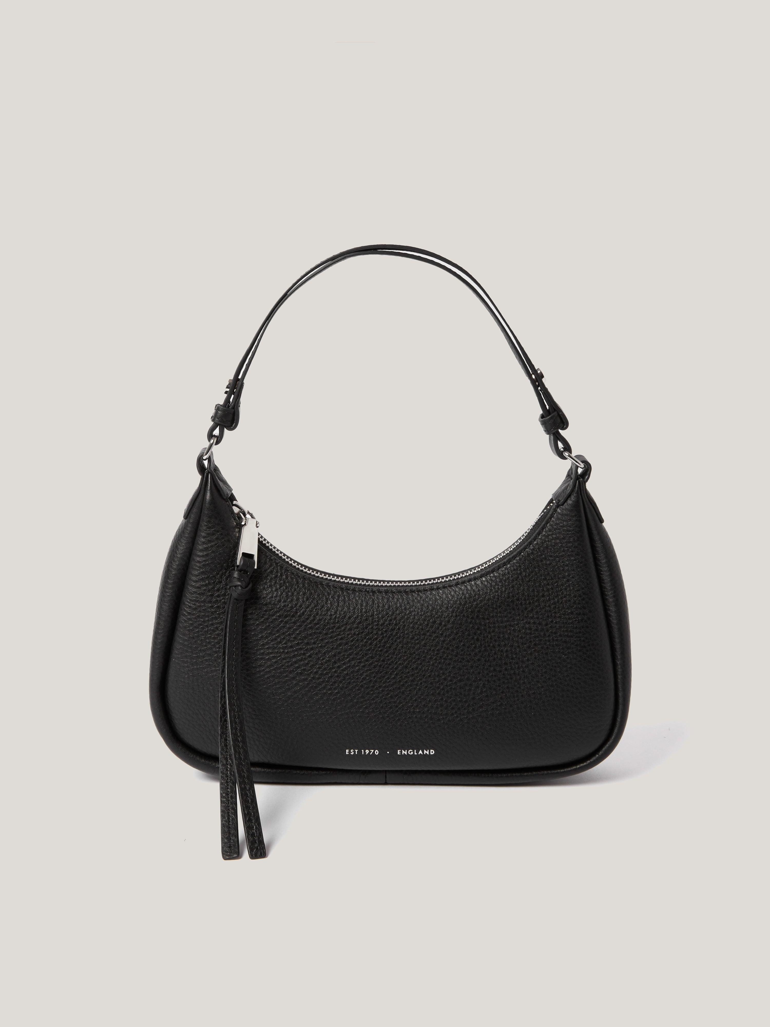 Premium Genuine Leather Crescent Shoulder Bag for Women - Stylish Black Crossbody Purse | Perfect for Work, Travel & Everyday Use