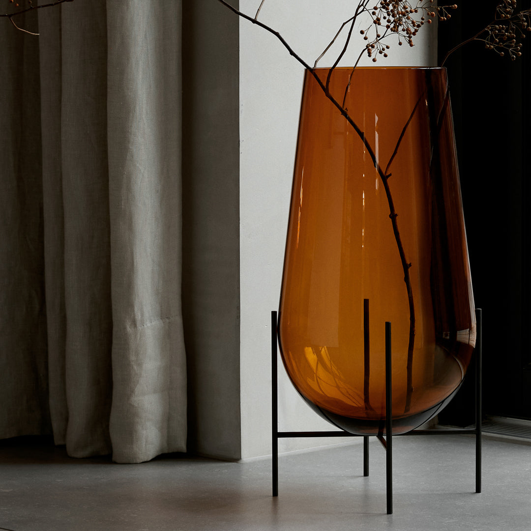 Theresa Arns Echasse Vase - Modern Ceramic Home Decor for Dining Table, Living Room & Office - Perfect for Flowers, Centerpieces & Interior Design