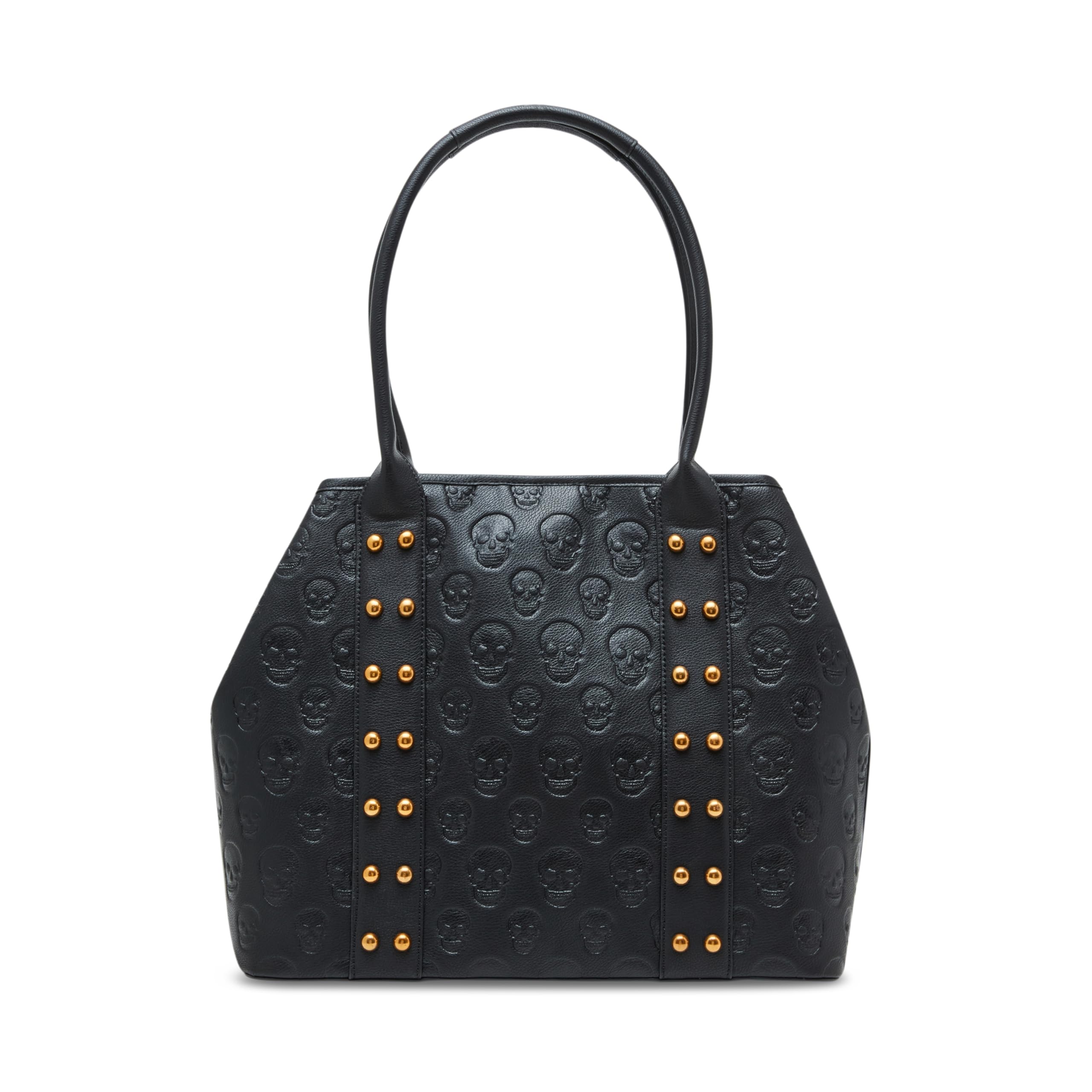 Betsey Johnson Skull Boss Trap Tote Bag for Women - Stylish Black Handbag for Work, School & Everyday Use