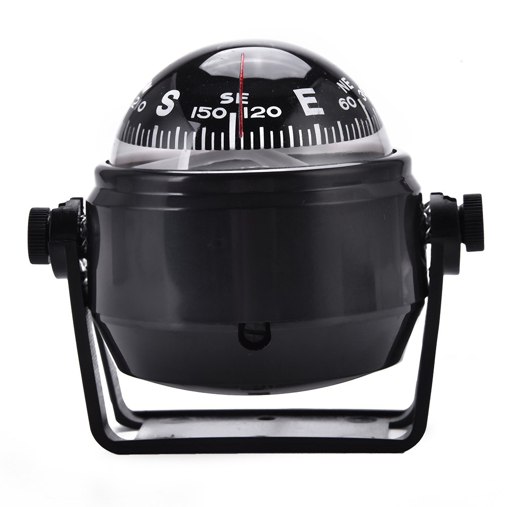 Small Boat Compass - Electronic Digital Marine Compass with Adjustable Military Ball & Night Vision for Car, Boat, Truck - Perfect for Night Navigation & Outdoor Adventures