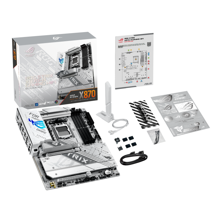 ASUS ROG Strix X870-A Gaming WiFi 7 AM5 ATX Motherboard - High-Speed DDR5, PCIe 5.0, USB4 for PC Builders & Enthusiasts - Perfect for 4K Gaming, Streaming & Content Creation