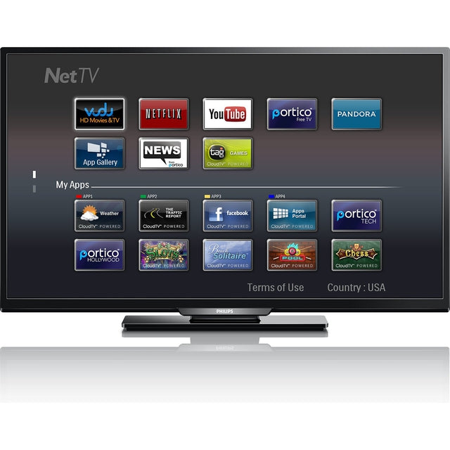 Philips 40PFL4609 40-inch 1080p Full HD Smart TV with Wi-Fi, Netflix & Streaming Apps - Perfect for Living Room Entertainment & Home Theater Setup