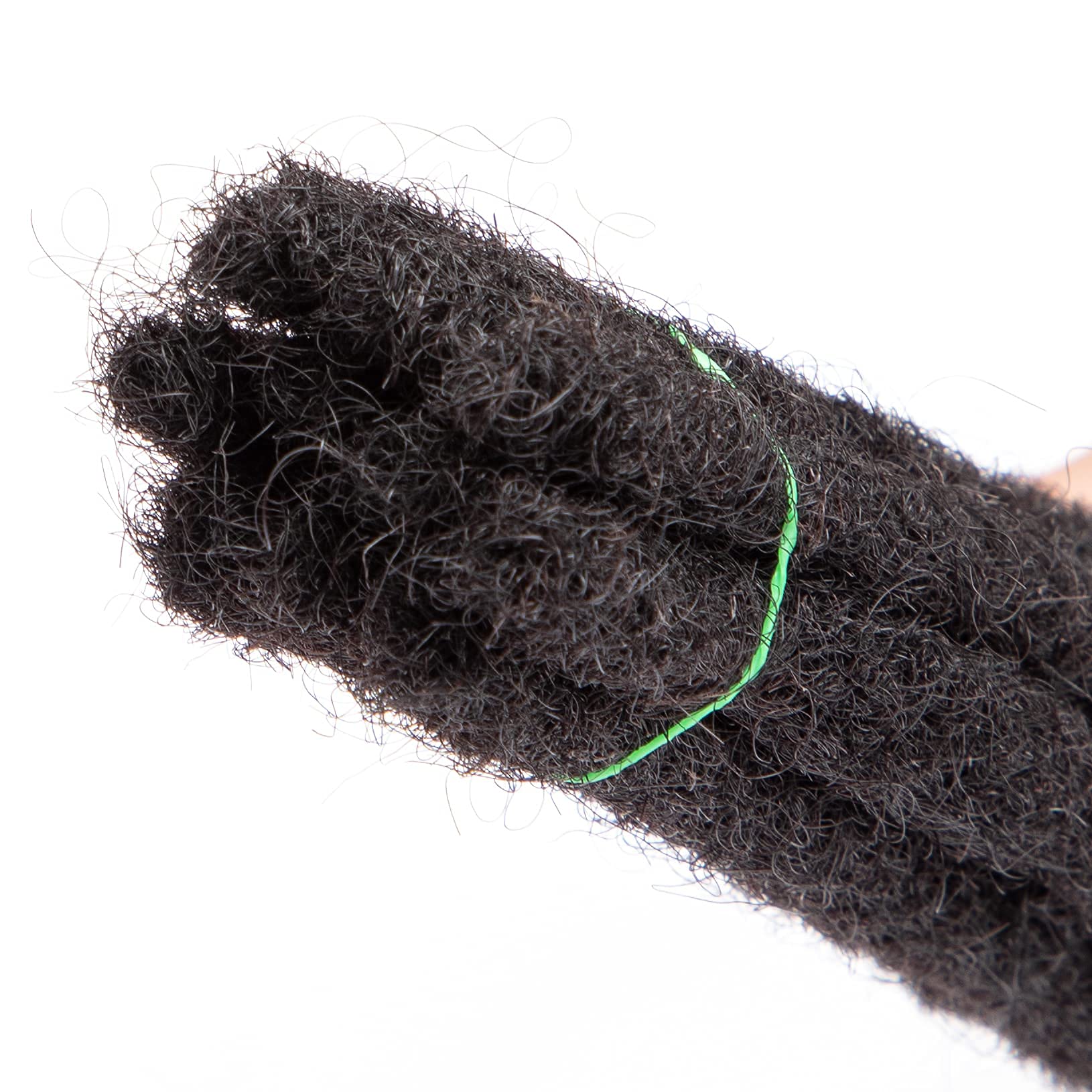 100% Real Human Hair Dreadlock Extensions - 0.8-1cm Width Permanent Loc Extensions (12 inch, 30 Strands) for Natural Hairstyles & Protective Styling