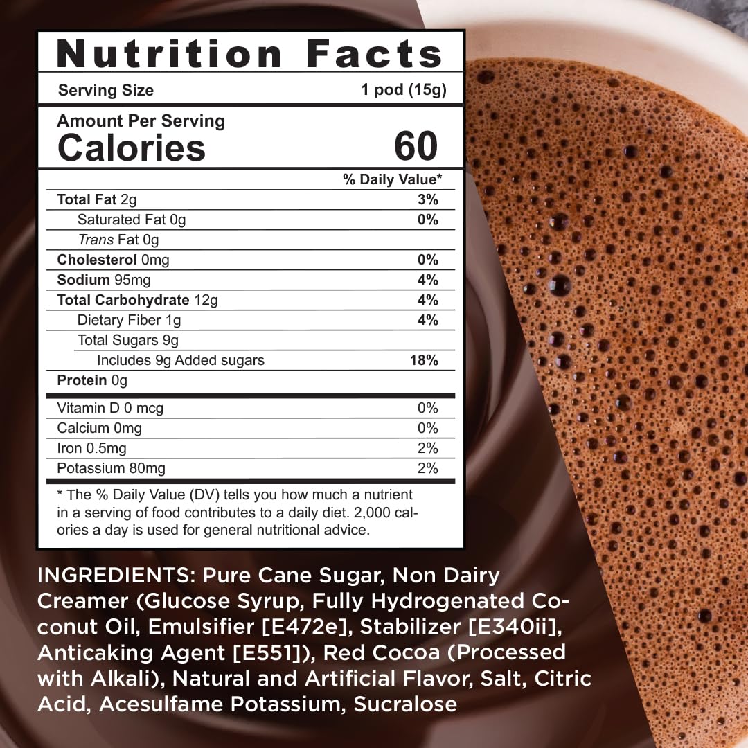 Maud's Flavored Hot Chocolate Variety Pack - 48 Count Single Serve Pods, Recyclable & Keurig K-Cup Compatible - Perfect for Home, Office & Holiday Gifting