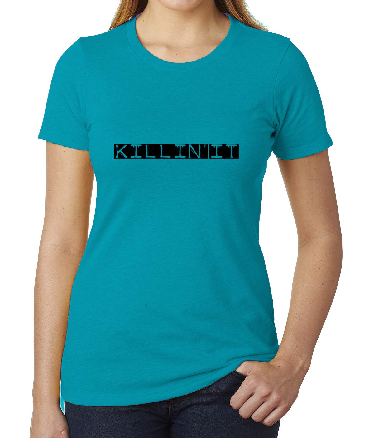 Killin It Feminist T-Shirts for Women - Cool & Trendy Graphic Tees for Everyday Wear, Work, and Social Outings
