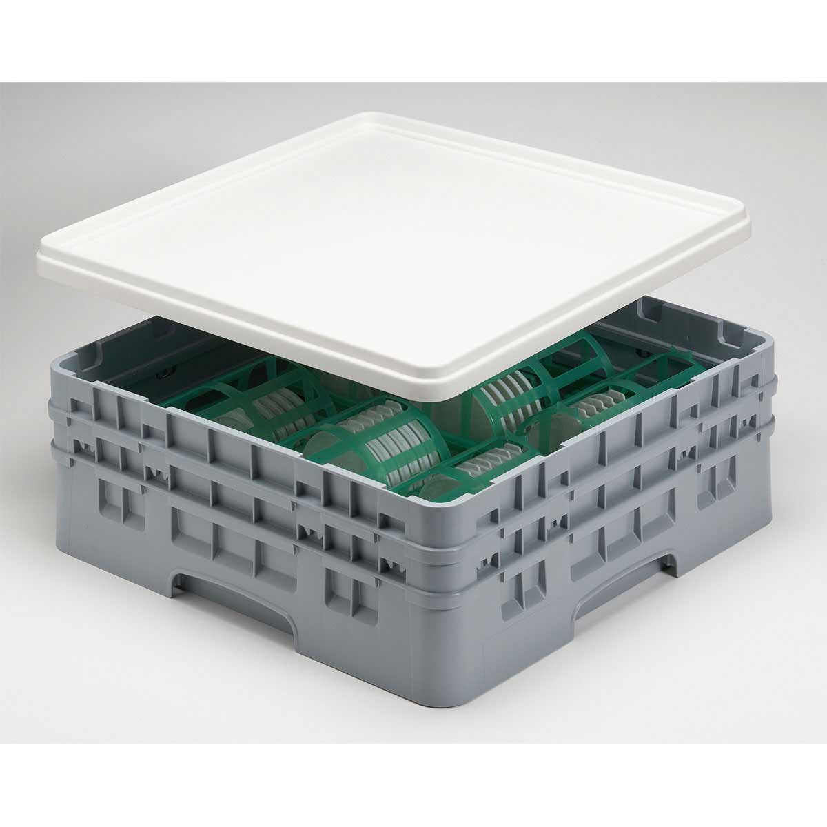 Cambro DRC2020 Camrack Food Pan Cover - 19 5/8 x 19 5/8 Inches - Durable Plastic Lid for Commercial Kitchen & Food Service - Perfect for Restaurants, Catering & Buffet Serving