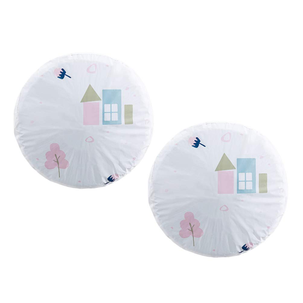 LIOOBO 2-Pack Washable Floor Fan Cover with Finger Safety Protection - Breathable Mesh Design for Living Room, Bedroom, Home & Greenhouse Use - Green Color (Ideal for Child Safety & Pet Protection)