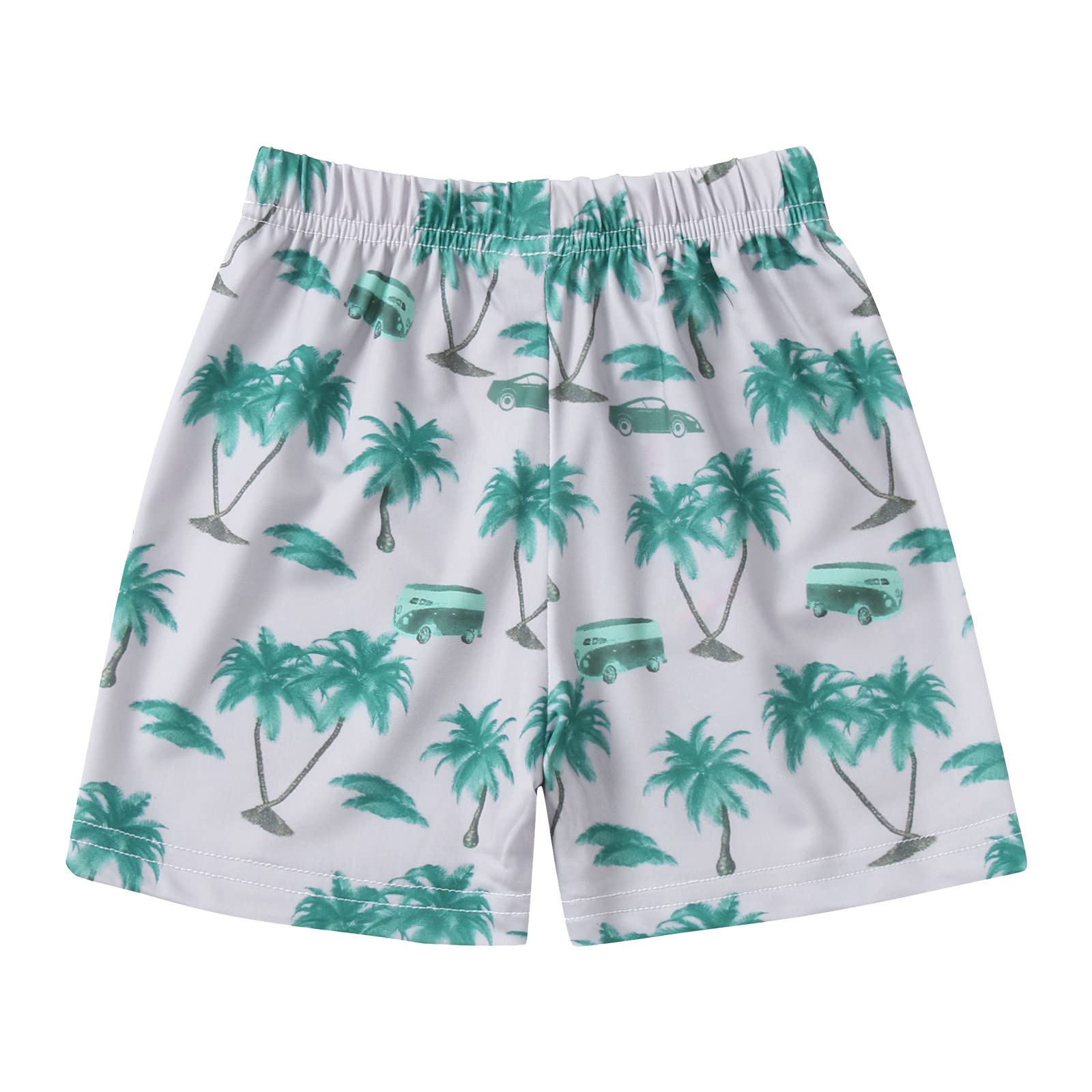Toddler Boys' Tropical Leaf Swim Trunks - Beach & Pool Shorts