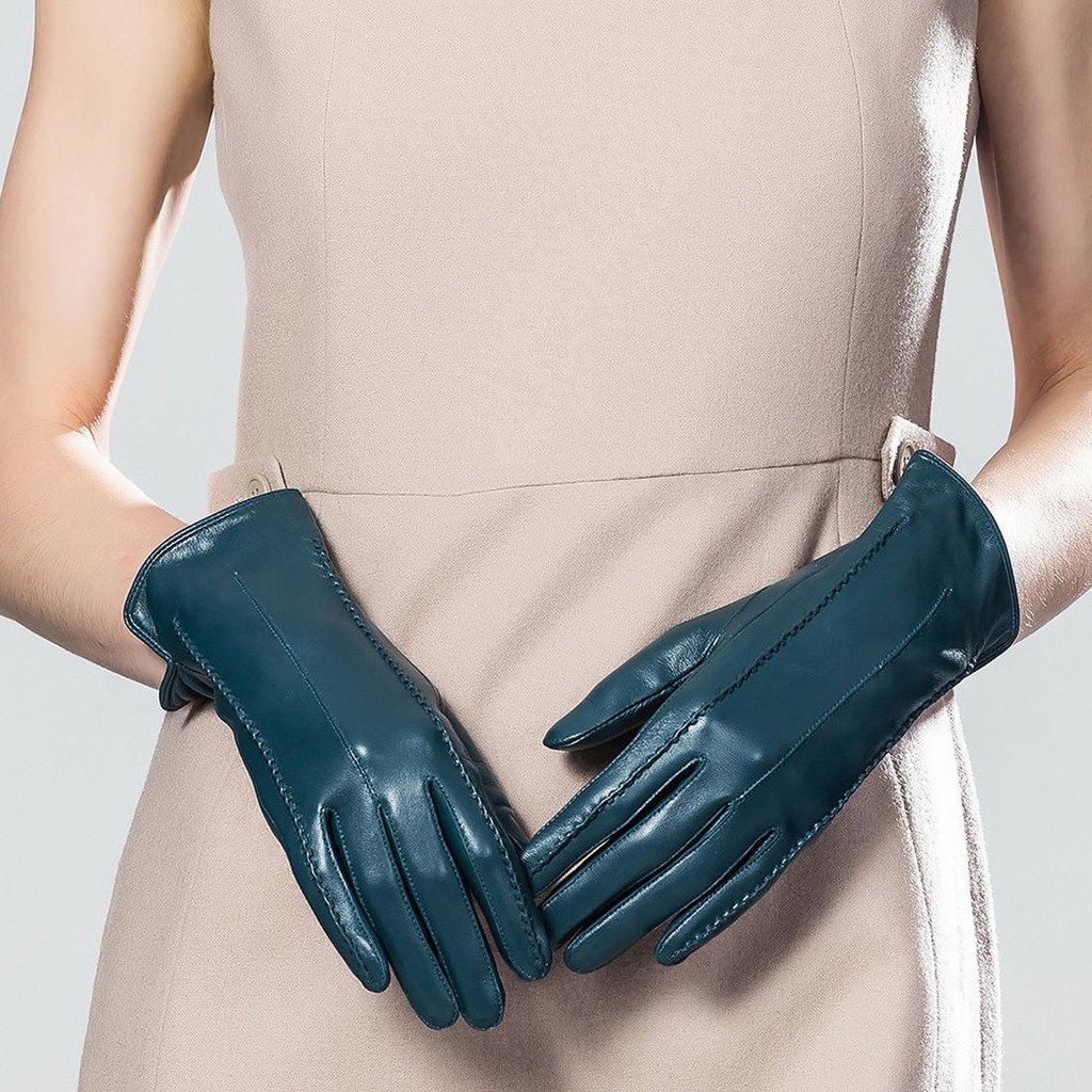 XOMO Women's Genuine Lambskin Leather Driving Gloves - Soft Touch, Warm & Elegant Winter Gloves for Driving, Outdoor & Daily Use