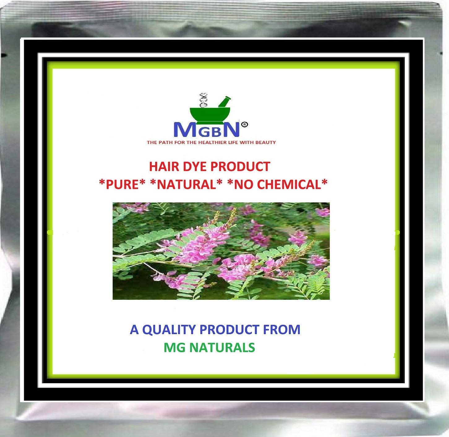 100% Natural Beard & Mustache Dye - 50g | Vegan, Chemical-Free Hair Color for Men | Perfect for Gray Coverage & Styling at Home or Salon