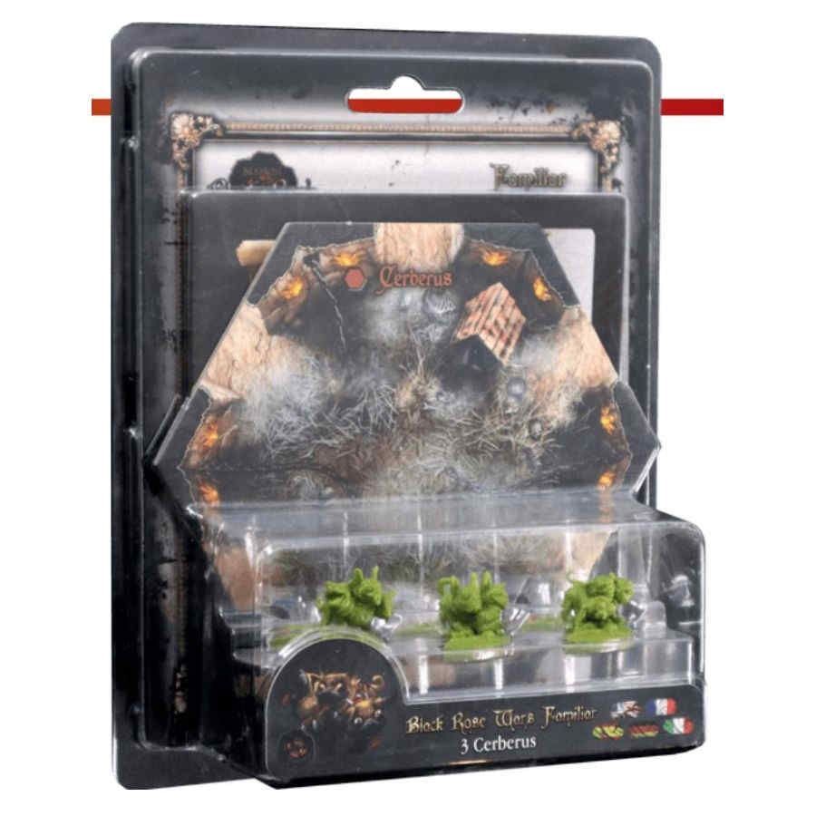 Black Rose Wars Cerberus Familiars - Miniature Game Figures for Tabletop RPG & Board Games - Perfect for Fantasy Battle Scenes & Collectors
