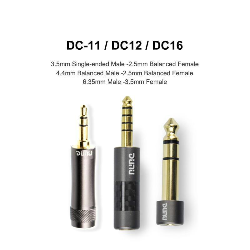 DUNU DC11 DC12 DC16 2.5mm to 3.5mm Female Audio Adapter - Perfect for Headphones, Earphones & Hi-Fi Audio Systems