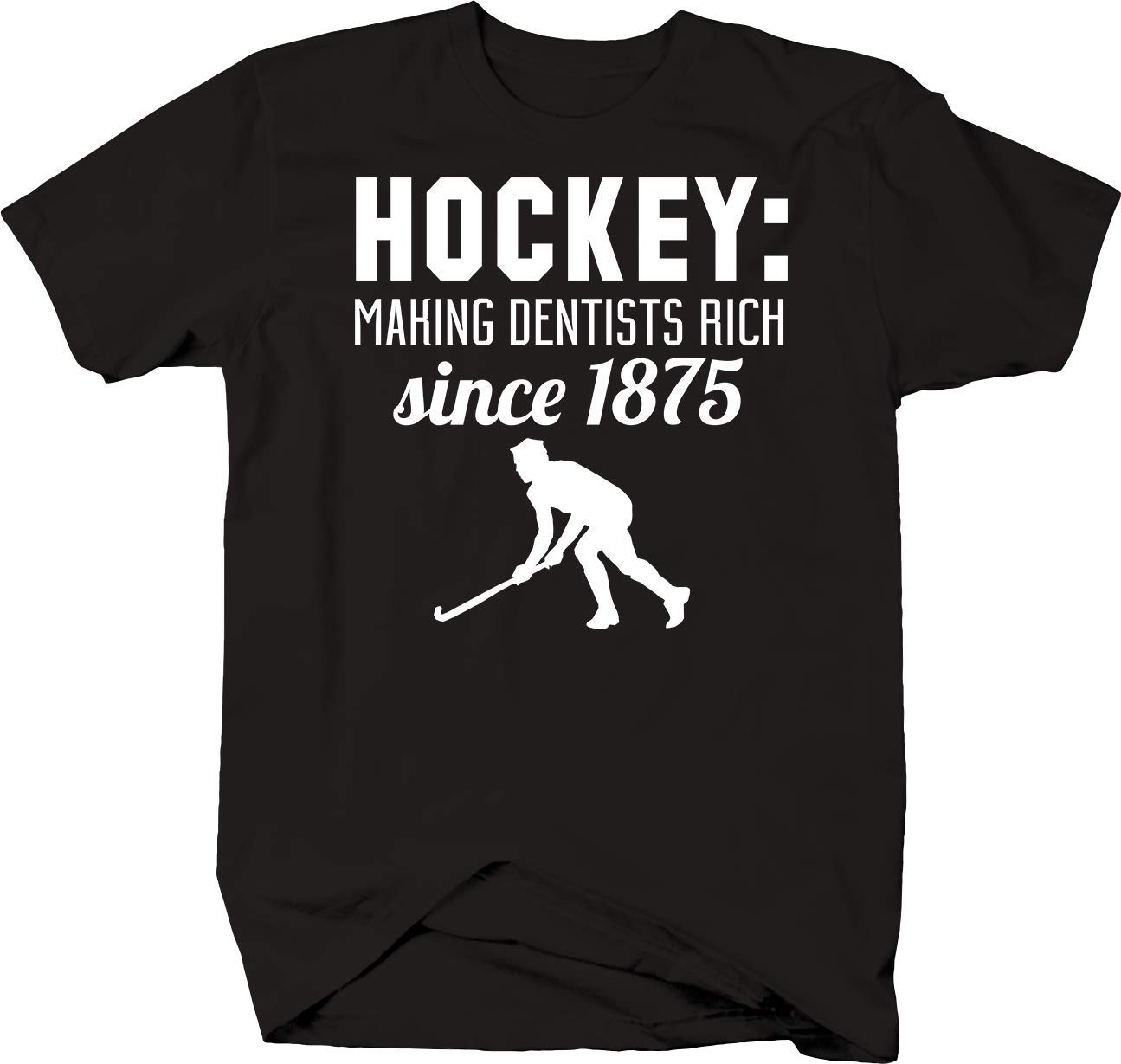 Funny Hockey Dentist T-Shirt - Humorous Sports Injury Design - Perfect for Hockey Fans & Dentists - Great Gift for Hockey Players & Dental Professionals