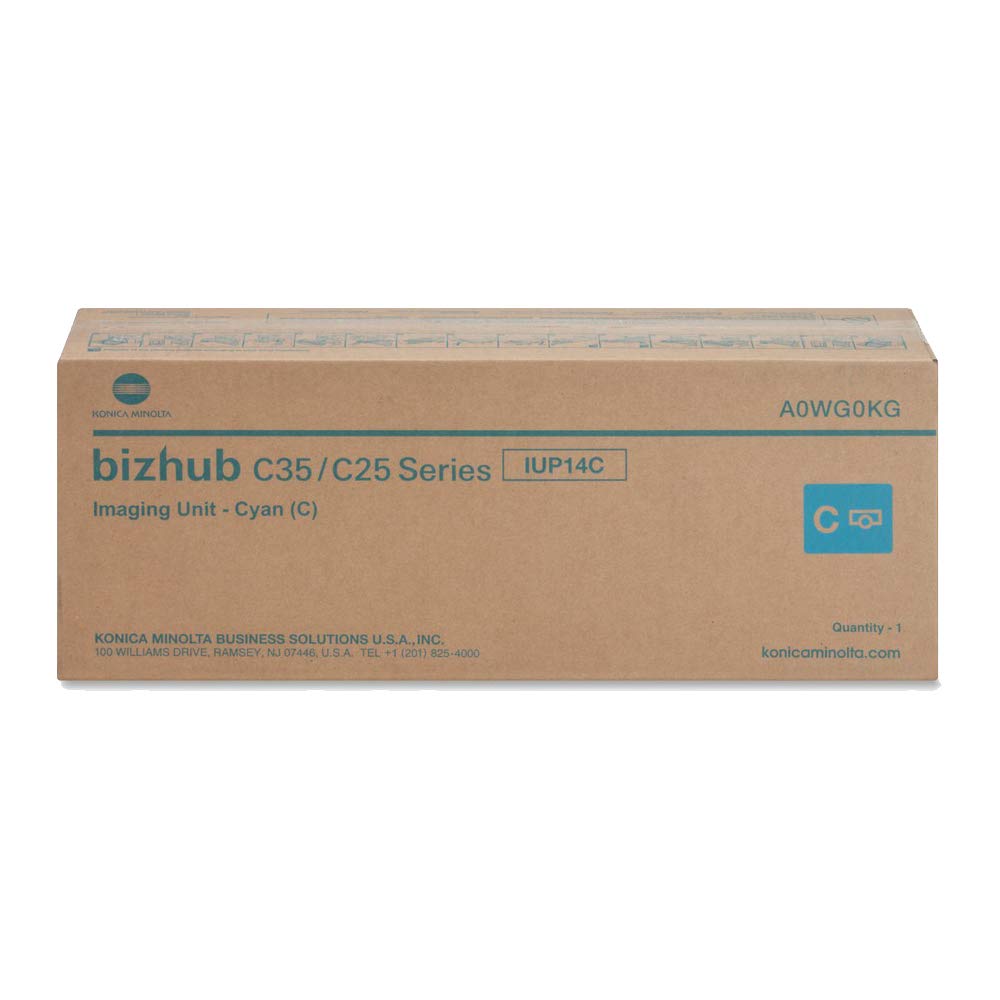 Original Konica Minolta A0WG0KG OEM Cyan Drum Unit - Compatible with Bizhub C35 Printer | High-Quality Replacement Drum Kit for Office & Professional Printing