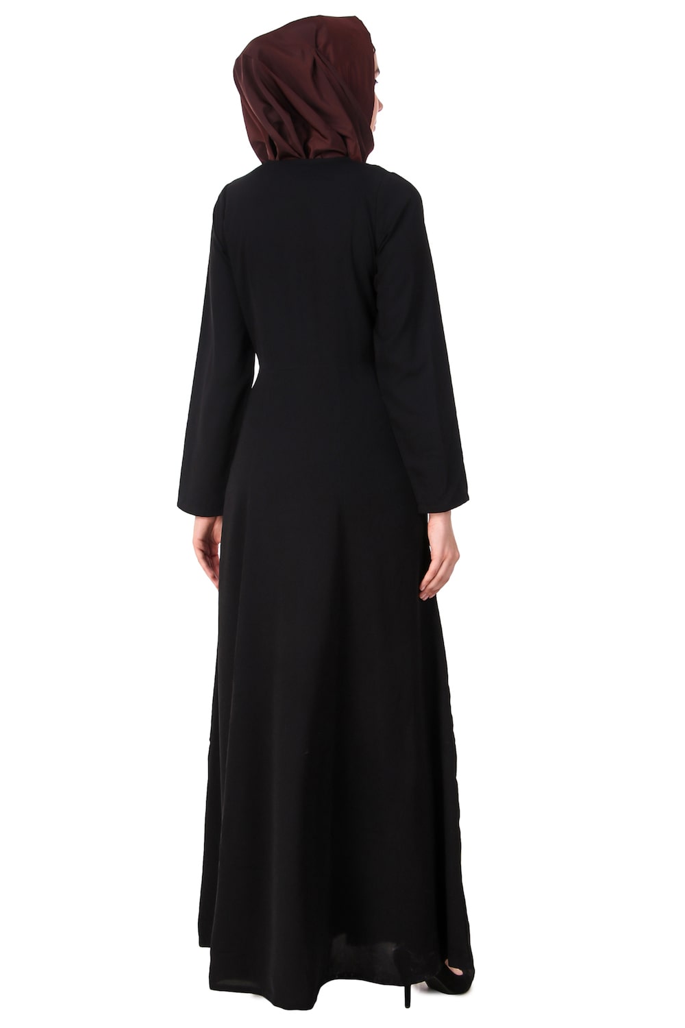 Elegant Heavy Floral Embroidered Anarkali Abaya Dress for Women - Perfect for Eid, Weddings & Special Occasions