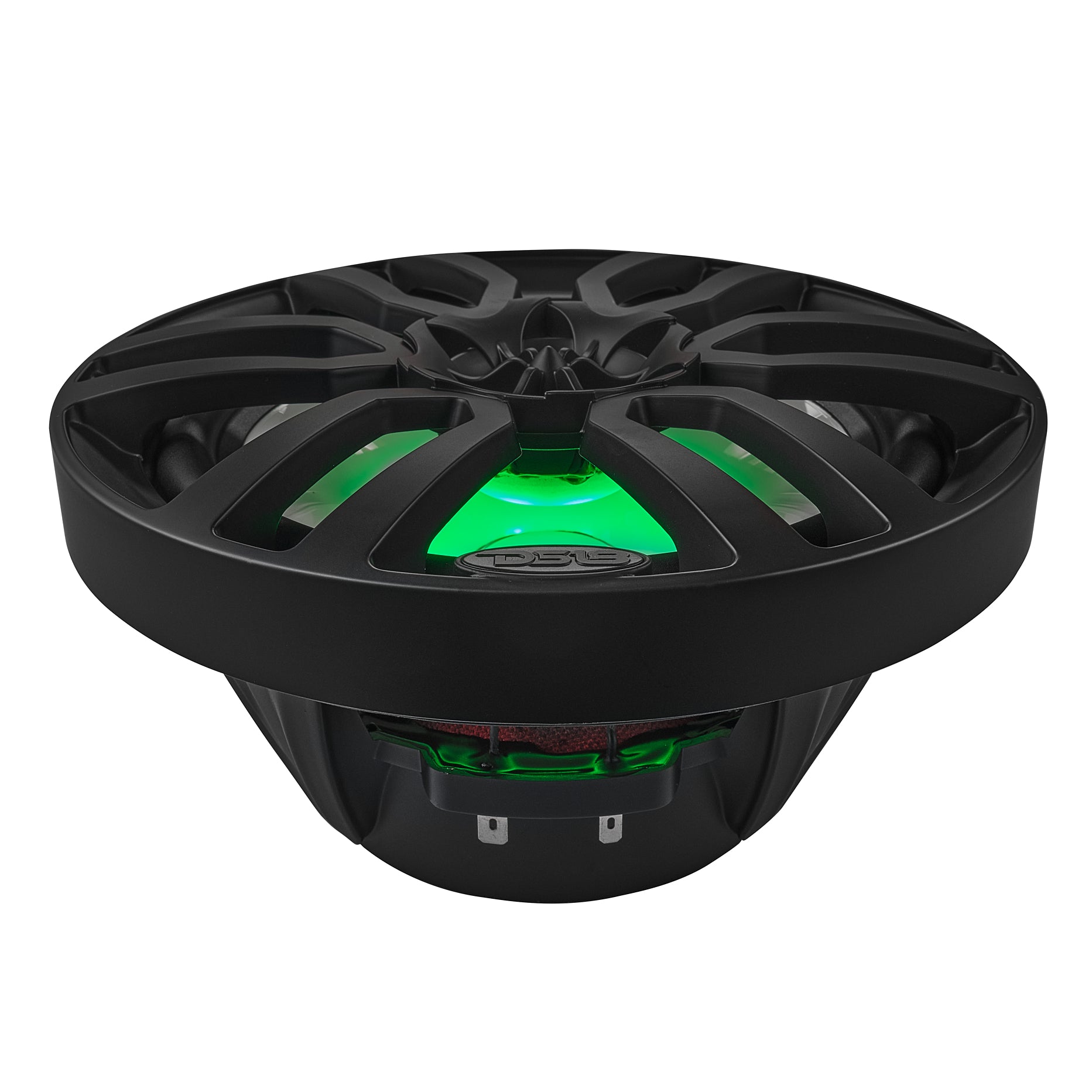 NXL 8 Inch 2-Way Coaxial Marine Speaker with RGB LED Lights - 125 Watts RMS, 4 Ohm, Black - Perfect for Boats, Yachts & Outdoor Marine Audio Systems