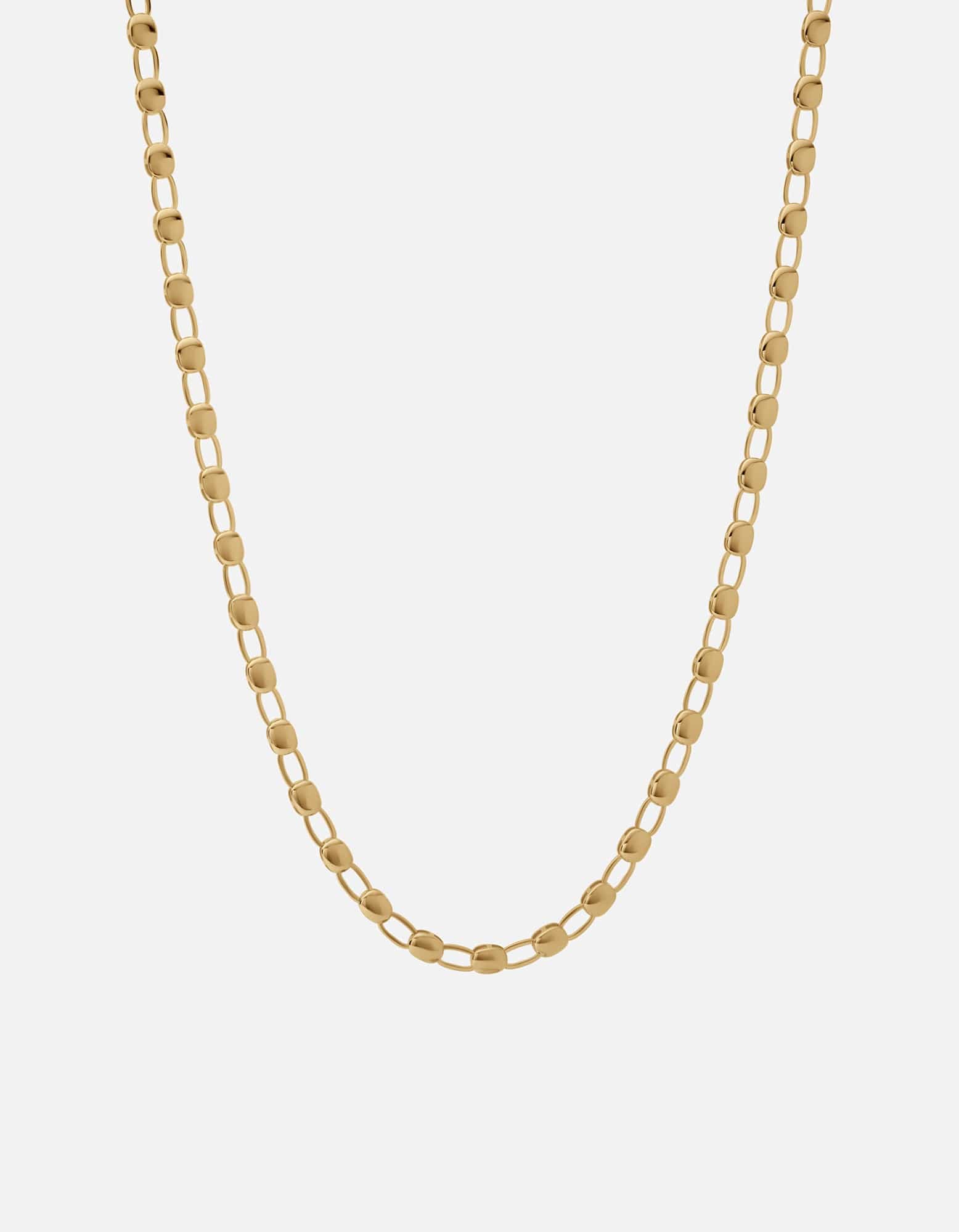 Gold Vermeil Ward Chain Necklace - Elegant & Durable Jewelry for Women, Perfect for Everyday Wear & Special Occasions