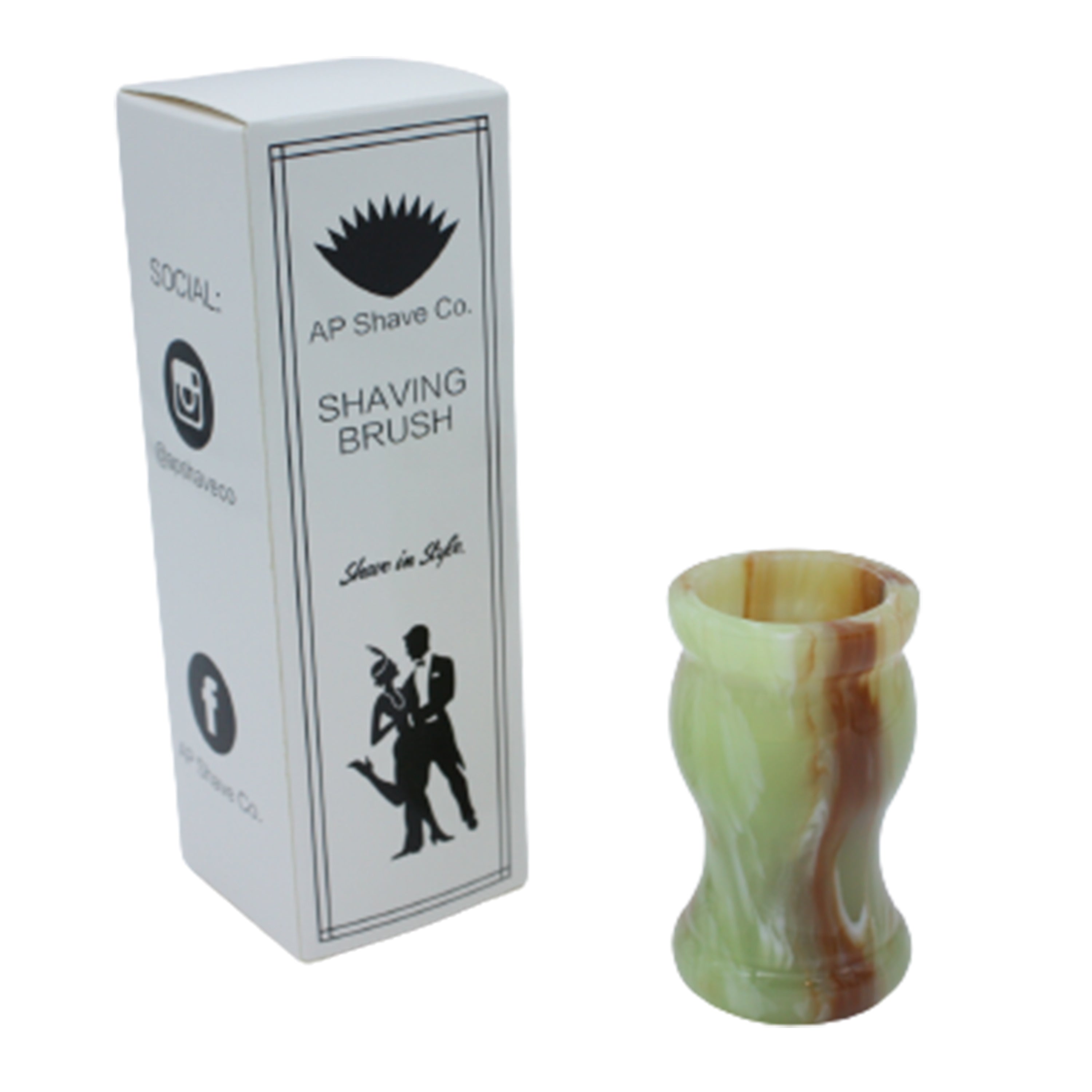 Premium Jade Handcrafted Shaving Brush Handle for Wet Shaving - Fits 24mm & 26mm Knots - Perfect for Traditional Barber Shaving & Luxury Grooming Gifts