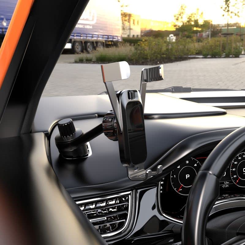 2 Pack Universal Car Phone Mount - Non-Blocking Side Dash Vent Stand with 17mm Ball Joint, Compatible with Garmin Nuvi GPS & Wireless Chargers | Perfect for Road Trips, Commuting & Hands-Free Navigation
