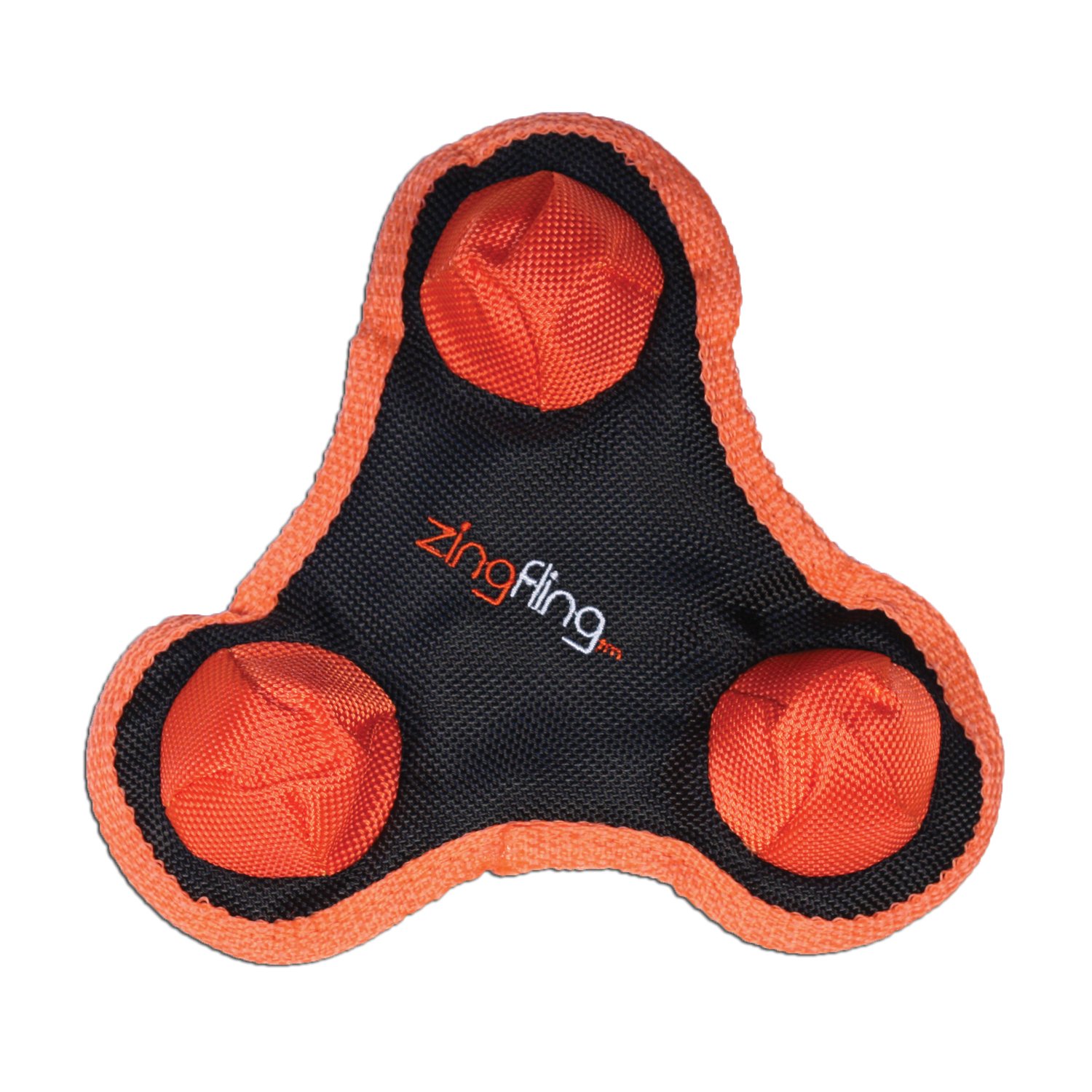 Zingfling Small Trio Dog Toys for Chewing & Fetch - Durable Orange Puppy Toys for Small & Medium Dogs - Perfect for Indoor & Outdoor Playtime