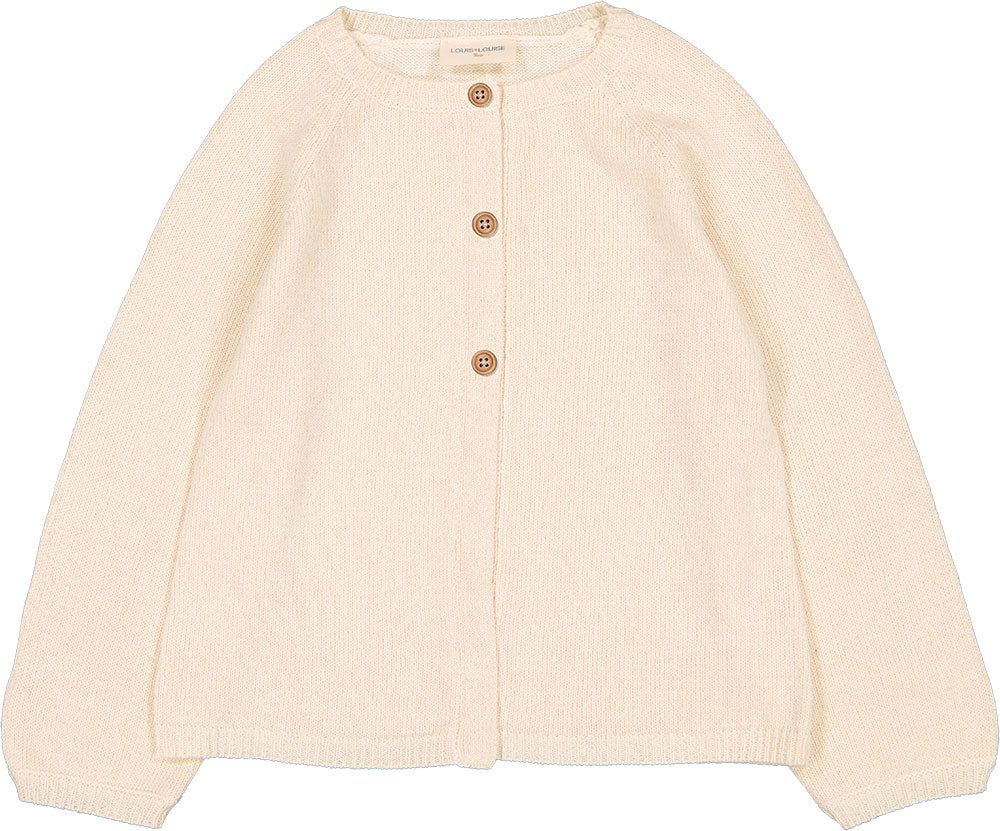 Louis Louise Gulsah Cream Cardigan for Women - Soft Knit Sweater for Fall & Winter | Perfect for Office, Casual Wear & Layering