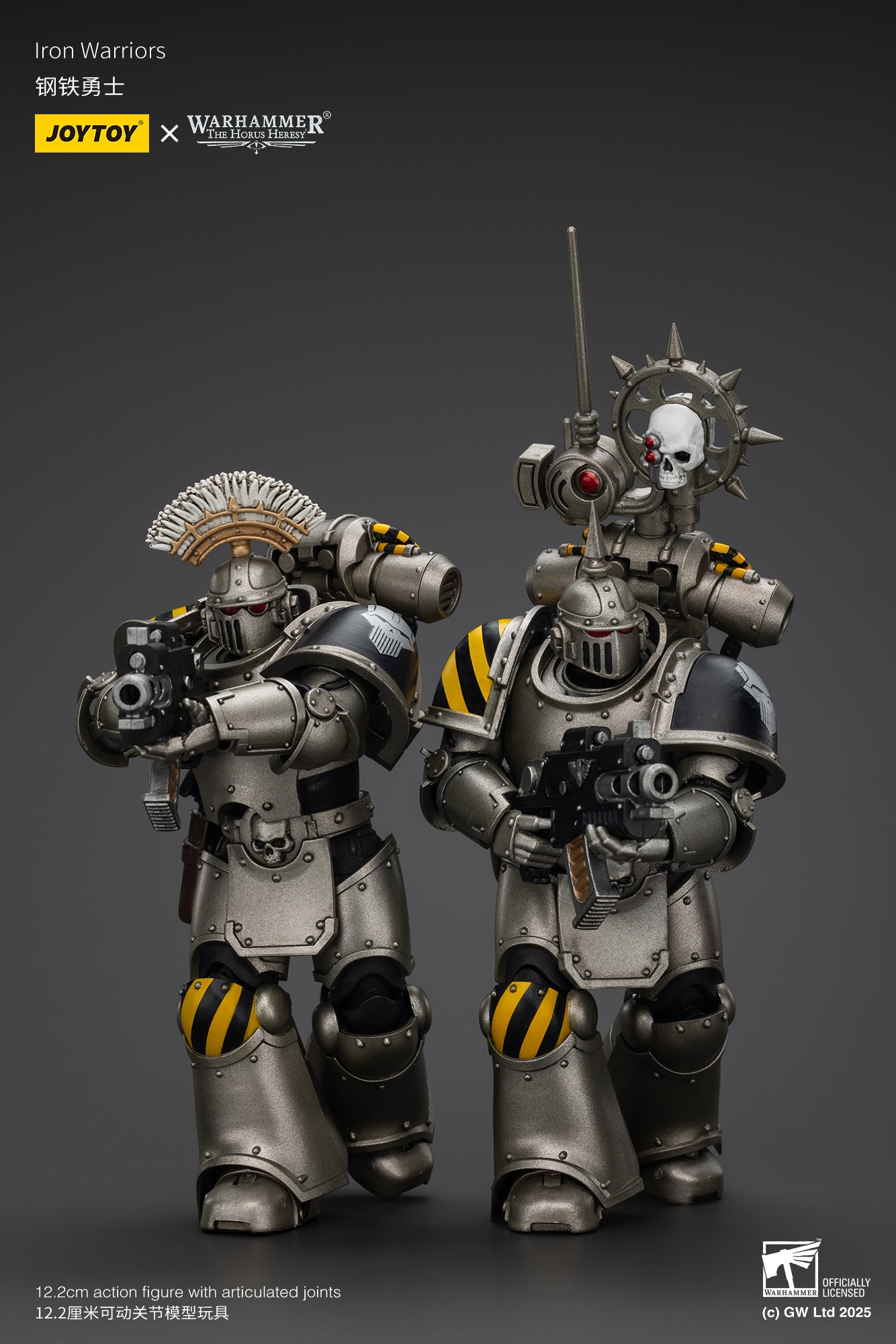 Pre Order 1/18 JOYTOY Warhammer The Horus Heresy Iron Warriors MKIII Tactical Action Figure Set - Perfect for Collectors & Tabletop Gaming