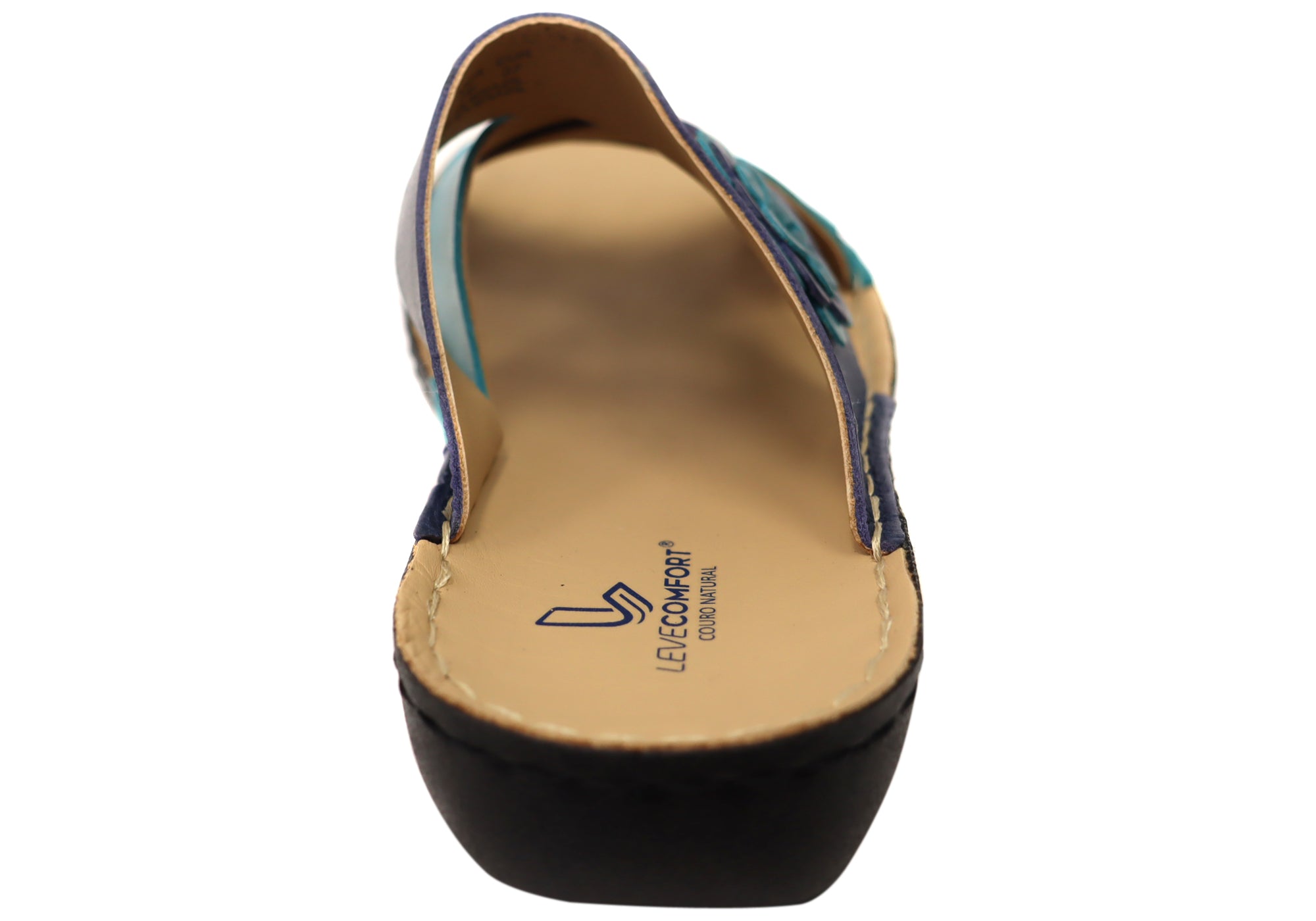 Levecomfort Debra Women's Brazilian Comfortable Leather Slides Sandals - Soft & Supportive for Casual Wear, Beach, and Home Use