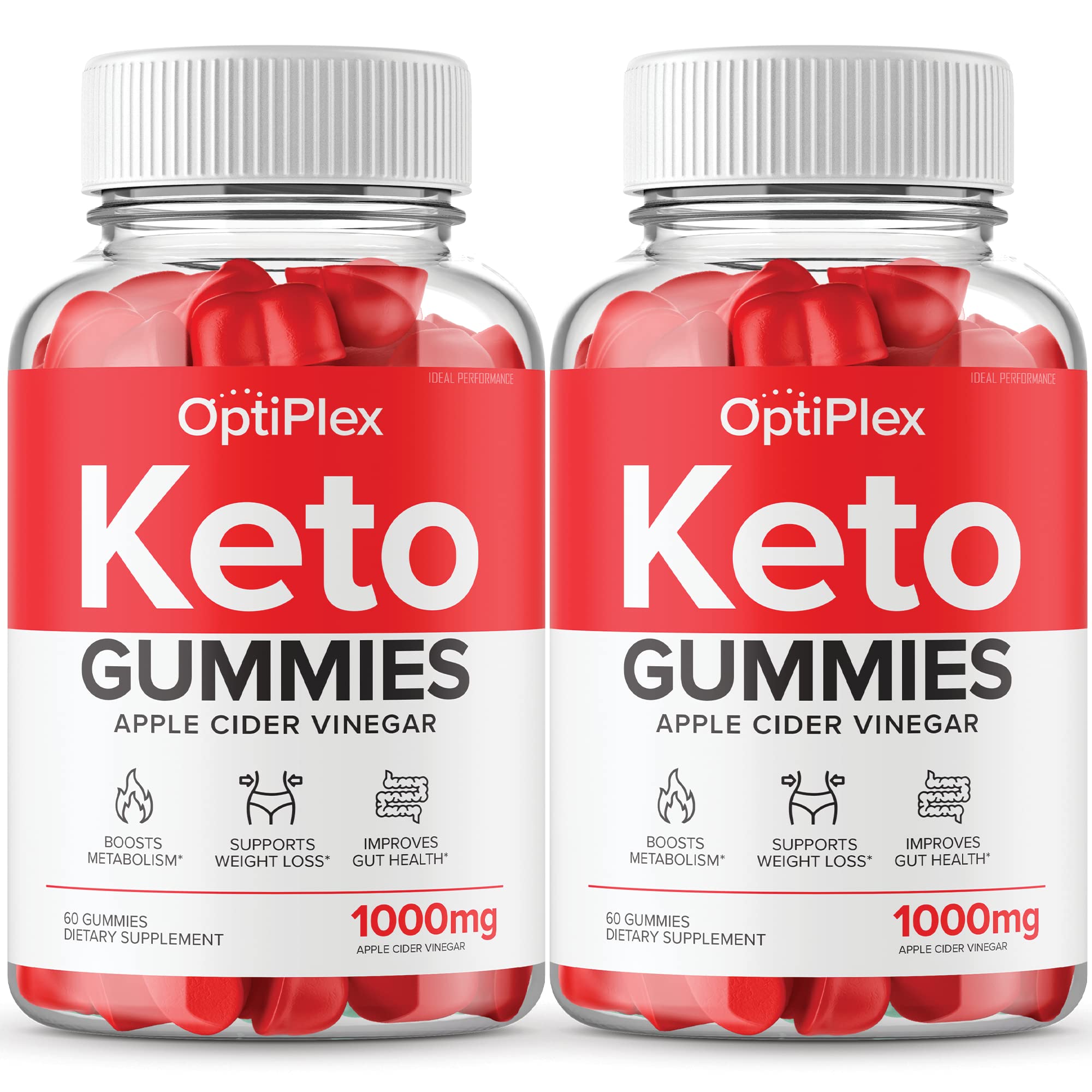 Optiplex Keto ACV Gummies (2 Pack, 120 Gummies) - Apple Cider Vinegar Keto Supplement for Weight Loss & Energy Boost - Perfect for Ketogenic Diet & Low Carb Lifestyle