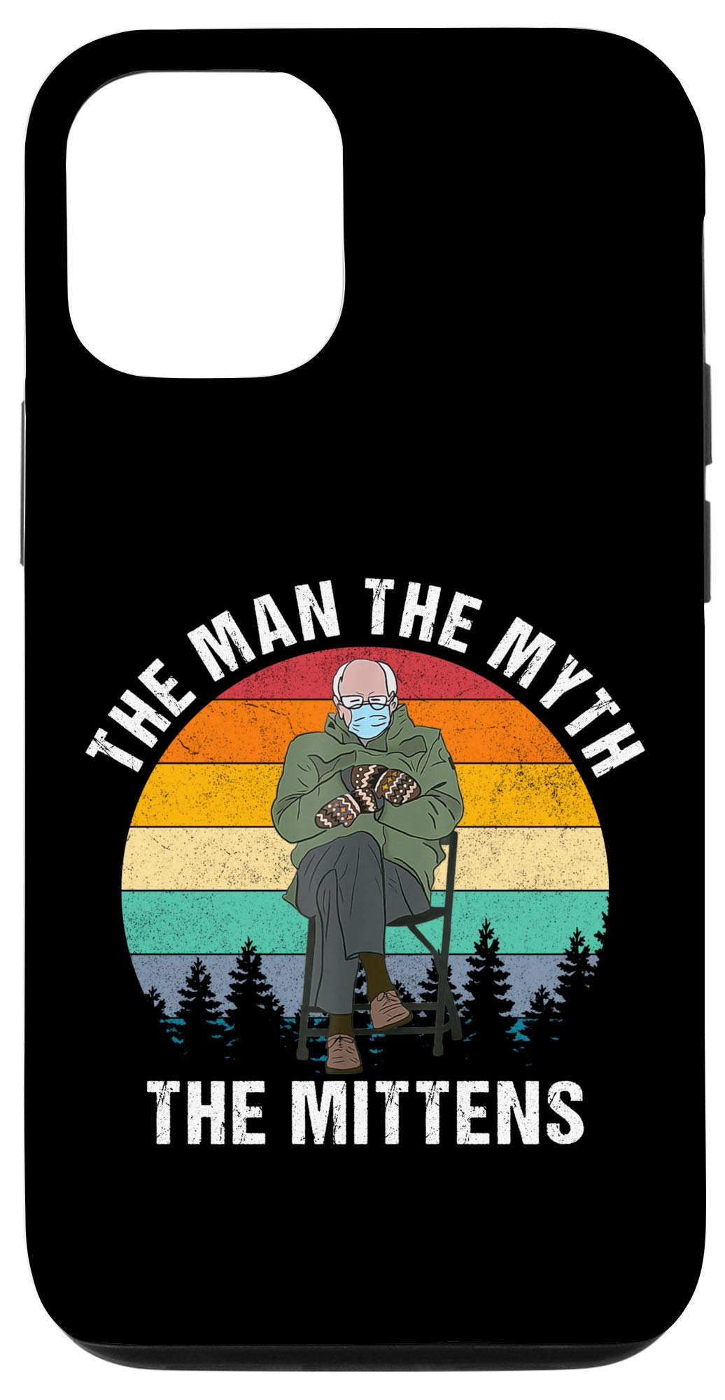Bernie Sanders Mittens Inauguration T-Shirt for iPhone 12/12 Pro - Funny Political Meme Case | Perfect for Political Enthusiasts & Meme Lovers