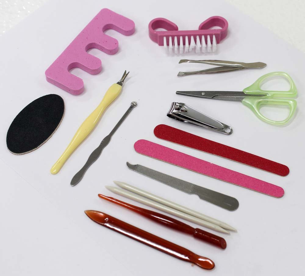 KUTZ 15-Piece Professional Manicure & Pedicure Set | Premium Nail Care Kit with Clippers, Files & Cleaners | Salon-Quality Tools for Home & Professional Use | Perfect for Nail Salons, DIY Grooming & Gift Giving