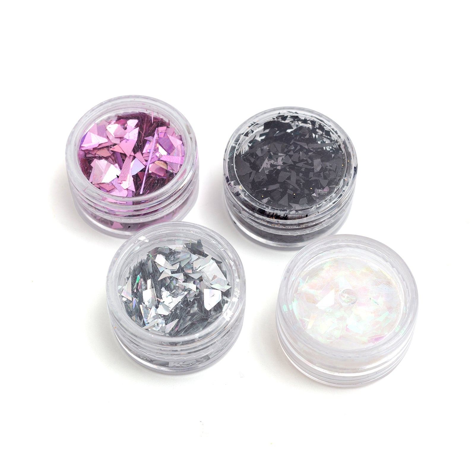 Holographic Foil Flakes for Resin Art - 4-Pack Color Pour Mix Ins (50% Off) - Perfect for Epoxy Resin Crafts, Tumblers, and DIY Jewelry Making
