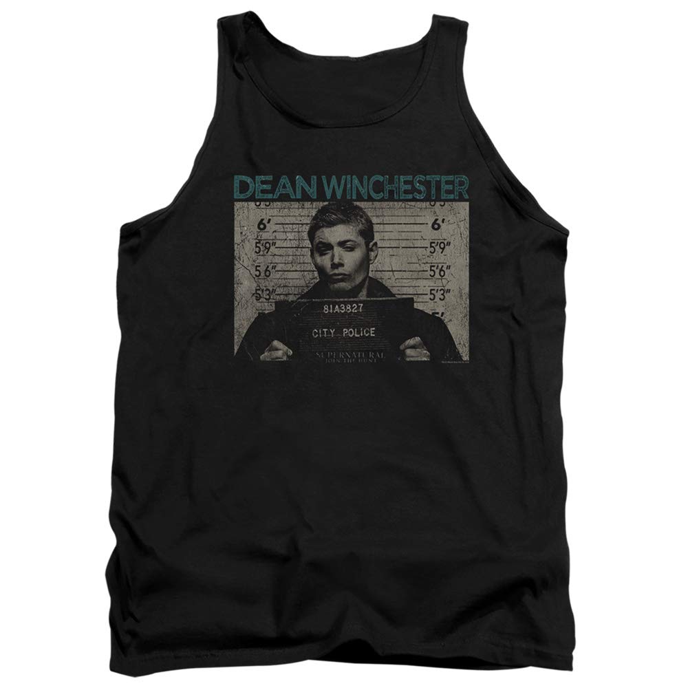 Supernatural Dean Mug Shot Unisex Tank Top for Men & Women - Casual Wear, TV Show Merchandise, Fan Gift