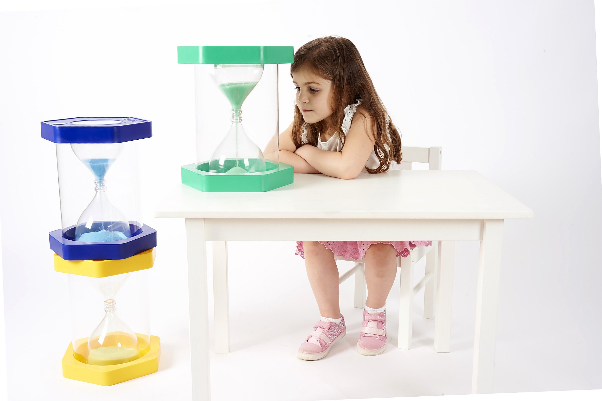 TickiT 9506 Giant Clearview 1-Minute Sand Timer - Large Visual Timer for Classroom, Kitchen, Therapy & Kids Activities - Perfect for Time Management & Sensory Play