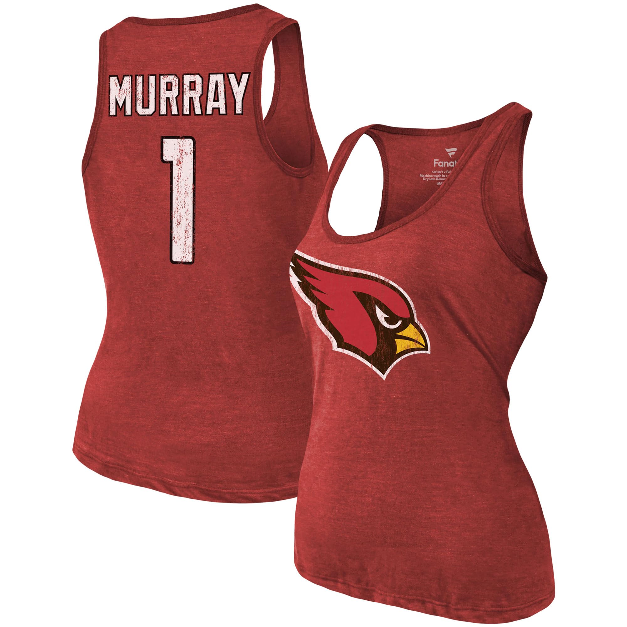 Women's NFL Player Name & Number Tri-Blend Tank Top - Breathable & Comfortable Sports Jersey for Game Day, Workouts & Casual Wear