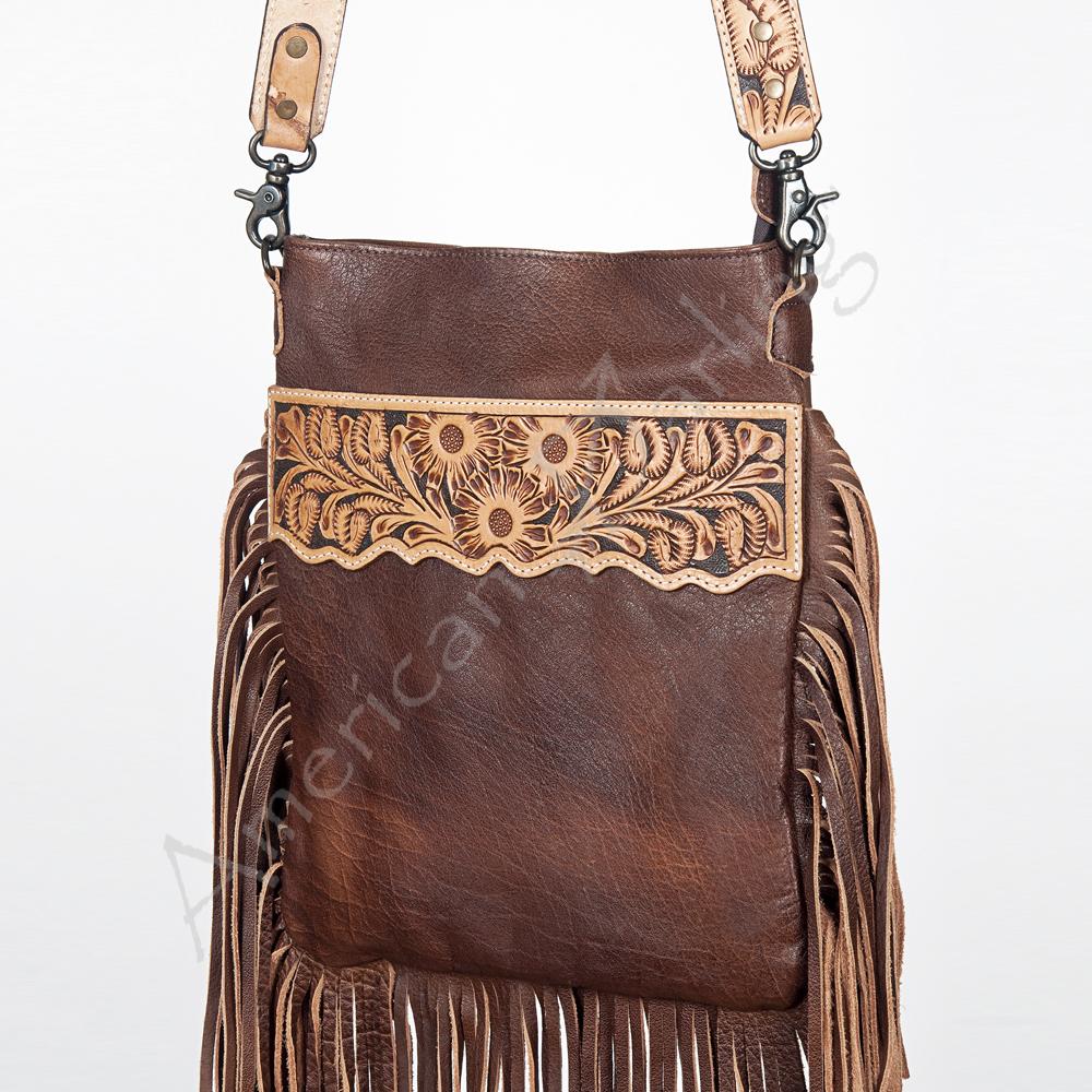 American Darling Conceal Carry Leather Messenger Bag - Stylish & Functional Crossbody Bag for Women & Men | Perfect for Travel, Work & Everyday Use