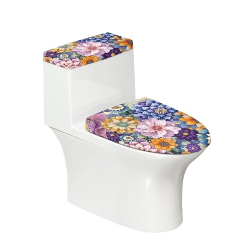 Boho Flower Purple Yellow