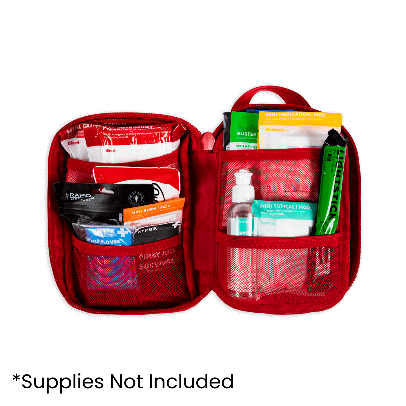 MyFAK™ Mini First Aid Kit Bag - Compact & Lightweight for Emergency Preparedness, Hiking, Camping, and Travel