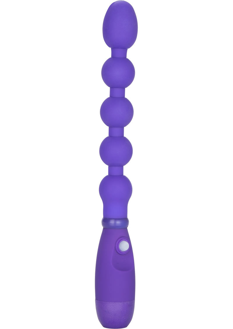 Booty Call Booty Bender Silicone Beaded Butt Plug - Purple Anal Toy for Women & Men, Perfect for Couples Play, Solo Pleasure & BDSM Scenes