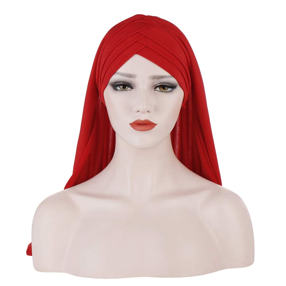 Premium Muslim Hijab Scarf for Women - Soft Milk Silk Long Headscarf, Solid Color Turban Cap & Modest Cape Hat - Perfect for Daily Wear, Prayer, and Special Occasions