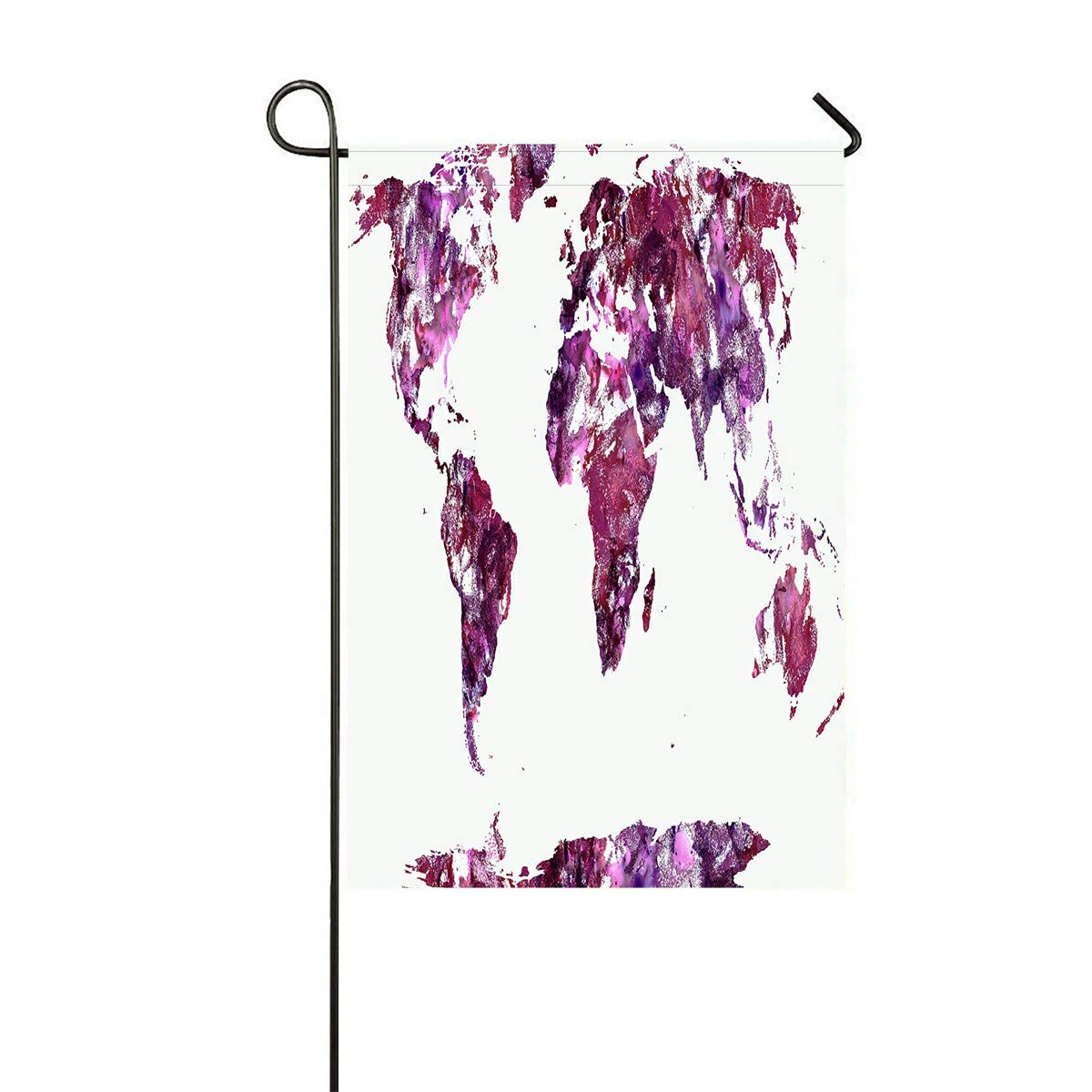 World Map Garden Flag - 12x18 Inch Outdoor Decorative Flag for Home, Yard, Party & Garden Decor - Perfect for Patio, Backyard, and Seasonal Celebrations