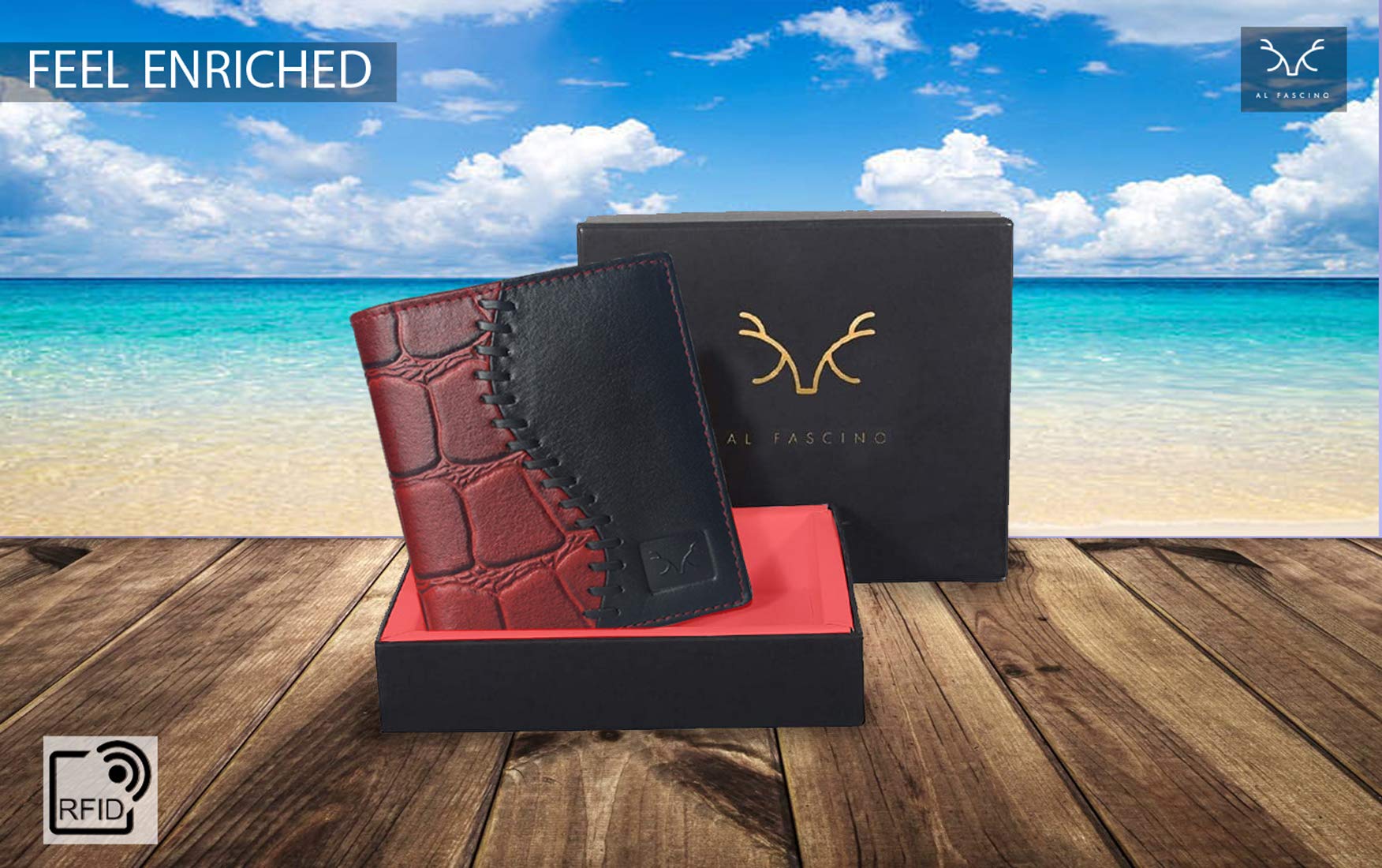 Premium Genuine Leather RFID Blocking Bifold Wallet for Men - Stylish & Slim Design for Everyday Use, Travel, and Business
