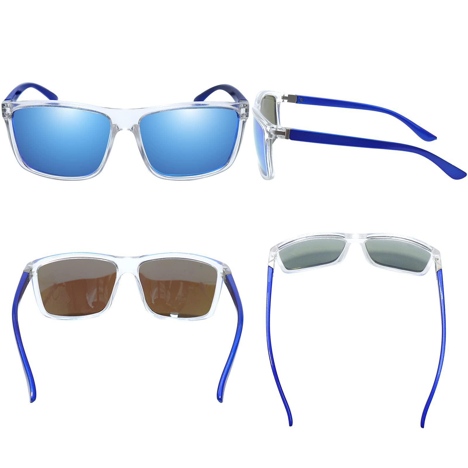 NIEEPA Men's Polarized Sports Sunglasses UV Protection Square Frame NP1007 - Perfect for Running, Cycling & Outdoor Activities