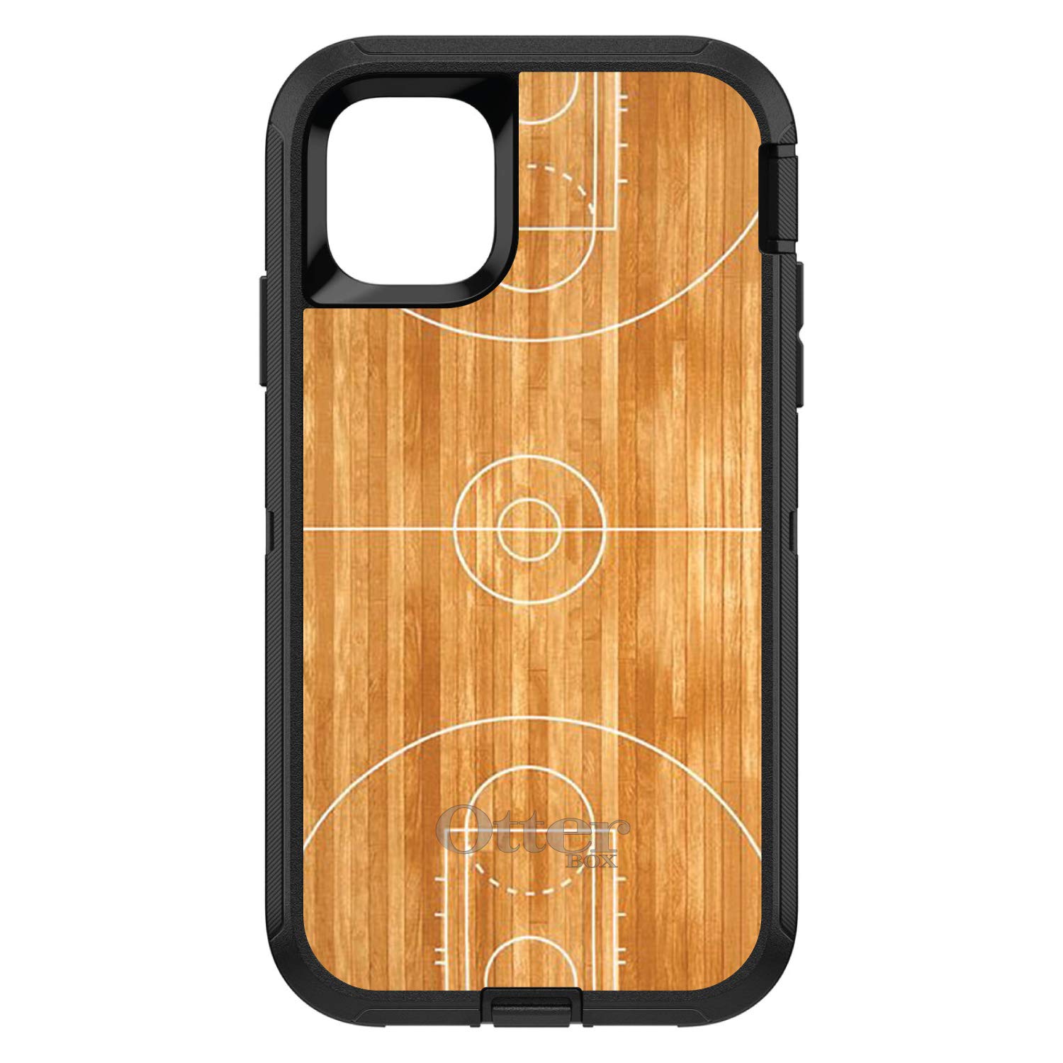 DistinctInk iPhone 11 Pro Case (5.8 Inch) - Durable Protective Cover with Basketball Court Design - OtterBox Defender Alternative - Perfect for Basketball Fans & Sports Enthusiasts - Ideal for Daily Use, Games and Outdoor Activities